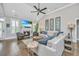 Inviting living room with a cozy fireplace, vaulted ceilings, and comfortable seating, perfect for relaxing at 521 Yellow Tower Ter, Charleston, SC 29412