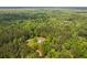 Overhead view showing a home enveloped by a thick forest canopy, demonstrating the property's remote and peaceful location at 5950 Kelseys Mill Rd, Ravenel, SC 29470