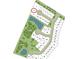 Community map highlighting lot number eight, surrounded by green spaces and wetlands at 6209 Portsman Ln, Summerville, SC 29485