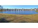 A large pond in the community is surrounded by green grass and is a natural habitat for wildlife at 9670 Pebble Creek Blvd, Summerville, SC 29485