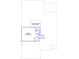 Upstairs floor plan showcasing guest bedroom and unfinished storage space at 113 Seaton St, Summerville, SC 29486
