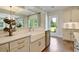 Farmhouse sink in a bright kitchen, stainless steel appliances, wooden floors, and a view to the backyard at 115 Seaton St, Summerville, SC 29486