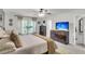 Bright Primary bedroom suite features a ceiling fan, ensuite access, large windows and beach view on TV at 1167 Mossy Rock Dr, Summerville, SC 29485