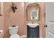 Charming powder room with stylish fixtures and modern decor at 1167 Mossy Rock Dr, Summerville, SC 29485