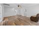 Large bonus room with hardwood flooring and plenty of open space at 1218 Cosmos Rd, Summerville, SC 29483