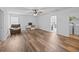 Bonus room with hardwood floors and a large window for natural light at 1218 Cosmos Rd, Summerville, SC 29483