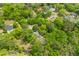 Overhead view of a property surrounded by lush greenery and mature trees in a tranquil setting at 1303 Teal Ave, Charleston, SC 29412