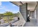 Spacious balcony with decorative planters and a view of the surrounding neighborhood, enhancing outdoor living at 136 Cooper River Dr, Mount Pleasant, SC 29464