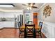 Charming dining area adjacent to a bright kitchen, featuring stainless steel appliances and ample natural light at 138 Avalon Rd, Summerville, SC 29483