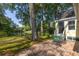 Backyard featuring a brick patio with a seating area and a view of the lake at 1415 Inland Creek Way, Mount Pleasant, SC 29464