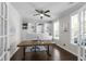 Bright and airy office space featuring a built-in bookcase and plenty of sunlight at 1537 Fishbone Dr, Johns Island, SC 29455