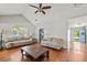 Bright living room with hardwood floors, neutral walls, and comfortable seating arrangement at 195 Edinburgh St, Summerville, SC 29483