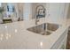 Close-up of kitchen sink and quartz countertop at 207 Winding River Dr, Johns Island, SC 29455