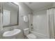 Bathroom featuring a shower/tub combo, neutral colors, and silver accents at 2131 Pentland Dr, Charleston, SC 29412