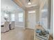 Elegant foyer featuring a hardwood floor, stylish decor, and natural light creating an inviting entrance at 2131 Pentland Dr, Charleston, SC 29412