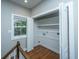 Spacious walk-in closet features a window and shelving at 2130 Weaver St, Charleston, SC 29403