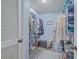 Large walk-in closet provides great storage at 2150 Spoleto Ln # B-11, North Charleston, SC 29406