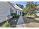Landscaped front yard and walkway lead to a welcoming entrance, creating a pleasant curb appeal at 239 Sea Lavender Ln, Summerville, SC 29486
