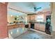 Modern kitchen with granite countertops and views into the living area at 2506 Birkenhead Dr, Charleston, SC 29414