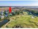 Scenic aerial view of the home near a golf course and waterfront at 2640 Crooked Stick Ln, Mount Pleasant, SC 29466