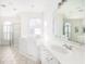 Bathroom featuring a walk in shower, soaking tub and vanity at 2800 Waterpointe Cir, Mount Pleasant, SC 29466