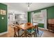 Dining area adjacent to kitchen featuring stylish table set, ample seating, and modern decor at 2988 Bolton Rd, Charleston, SC 29414