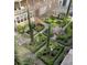 Aerial view of manicured gardens and courtyard featuring fountains and walkways at 309 Meeting St # 8, Charleston, SC 29401