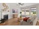 Cozy living room featuring a fireplace, neutral decor, and ample natural light at 361 Ripple Park Dr, Summerville, SC 29486