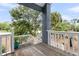 Outdoor deck with white railings offering views of the surrounding landscape and natural features at 3635 Pompano Ct, Seabrook Island, SC 29455