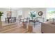 Spacious living room combined with a dining area, showcasing stylish decor at 397 Parkdale Dr, Charleston, SC 29414