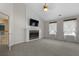 Bedroom with a fireplace and vaulted ceilings at 5418 Percival Ln, Charleston, SC 29420