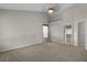 Bedroom with vaulted ceiling and one window at 5418 Percival Ln, Charleston, SC 29420
