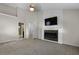 Bedroom with a fireplace and TV at 5418 Percival Ln, Charleston, SC 29420