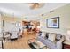 Open concept living room, dining area, and kitchen perfect for entertaining and Gathering gatherings at 5802 Palmetto Dr # B-501, Isle of Palms, SC 29451