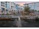 Picturesque water feature in front of a beautifully landscaped resort, offering a serene ambiance at 5802 Palmetto Dr # B-501, Isle of Palms, SC 29451