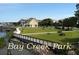 Picturesque Bay Creek Park with well-maintained green spaces, picnic tables and waterfront views at 855 Club Cottage Rd, Edisto Island, SC 29438