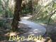 Winding bike path through a serene wooded area, perfect for outdoor recreation at 855 Club Cottage Rd, Edisto Island, SC 29438