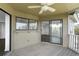 Spacious porch offers an outdoor space with views and natural light at 9000 Palmetto Drive # D-304, Isle of Palms, SC 29451