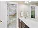 Upstairs bathroom featuring a vanity with great lighting and a view of the home at 105 Aviary Ct, Summerville, SC 29483