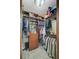Spacious walk-in closet featuring ample hanging space and custom built-in shelving at 105 Aviary Ct, Summerville, SC 29483
