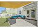 A cozy backyard patio with ample seating, perfect for outdoor gatherings or relaxing evenings at 107 Amaranth Ave, Summerville, SC 29483