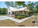 Outdoor barbecue area, featuring brick grills, covered seating perfect for entertaining friends and Gathering at 112 Starling St, Summerville, SC 29483