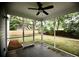 The screened porch offers an outdoor space for relaxing and enjoying the backyard view at 1178 Braddock Ave, North Charleston, SC 29406