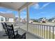 Cozy front porch with rocking chairs and a view of the neighborhood at 118 Jesup Ct, Ridgeville, SC 29472