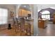 Kitchen counter with chairs and breakfast bar offering an open floor plan at 118 Netherfield Dr, Summerville, SC 29486