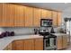 Kitchen with stainless steel appliances, neutral countertops and lots of cabinet space at 118 Netherfield Dr, Summerville, SC 29486