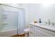 Well-lit bathroom featuring a shower, vanity, and modern fixtures, offering functionality and style at 1183 Guerins Bridge Rd, Awendaw, SC 29429