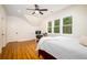 Bright bedroom with three windows and vaulted ceilings, showcasing natural light and a spacious layout at 1183 Guerins Bridge Rd, Awendaw, SC 29429
