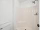 All white shower with corner seat, neutral walls, and white fixtures at 119 Alwyn Blvd, Summerville, SC 29485