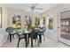 Bright breakfast nook featuring a table with seating, natural light, and backyard views at 1242 Creek Watch, Seabrook Island, SC 29455